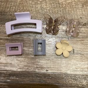 Mini claw clips bundle 6set